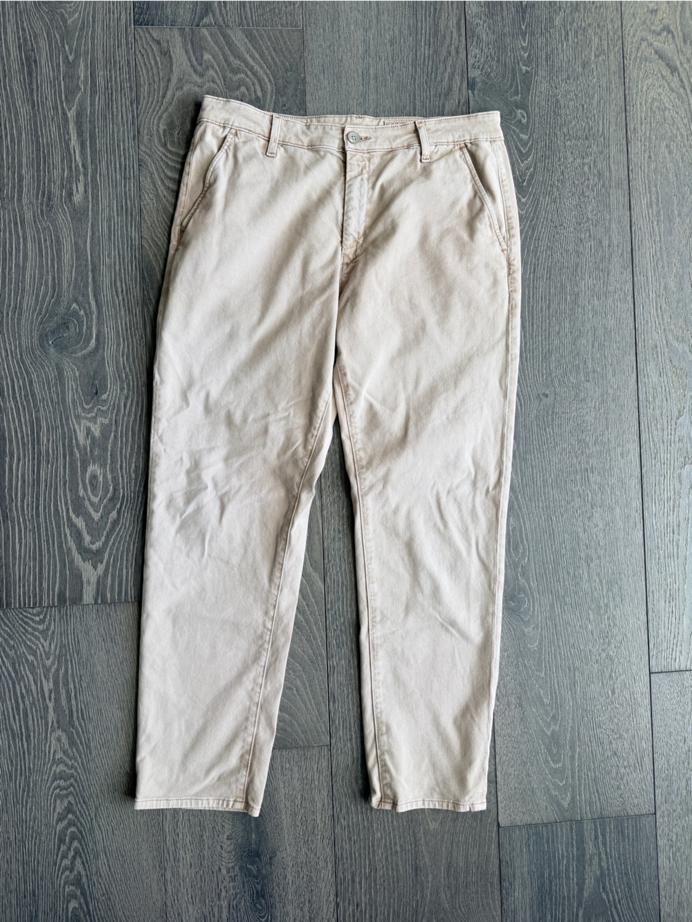 AG Adriano Goldschmied Caden Tailored Trouser Pants in Khaki Size 29